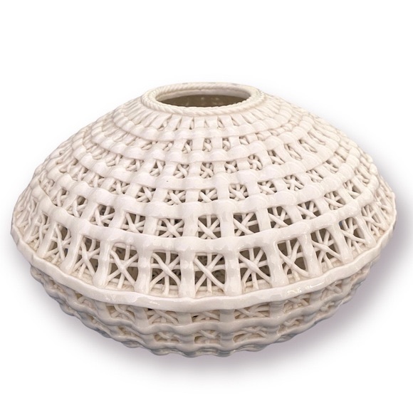 Mid-20th Century Italian Woven Porcelain Sculpture